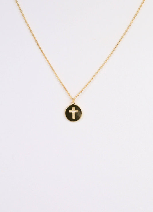 Wylie Cross Necklace GOLD