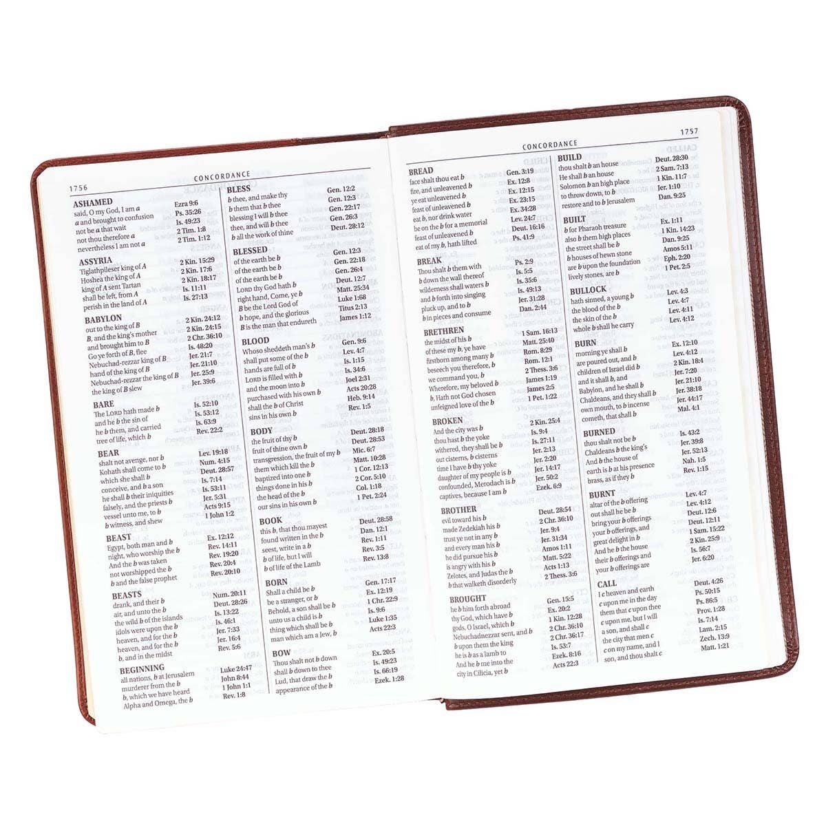 Brown Faux Leather Giant Print King James Version Bible