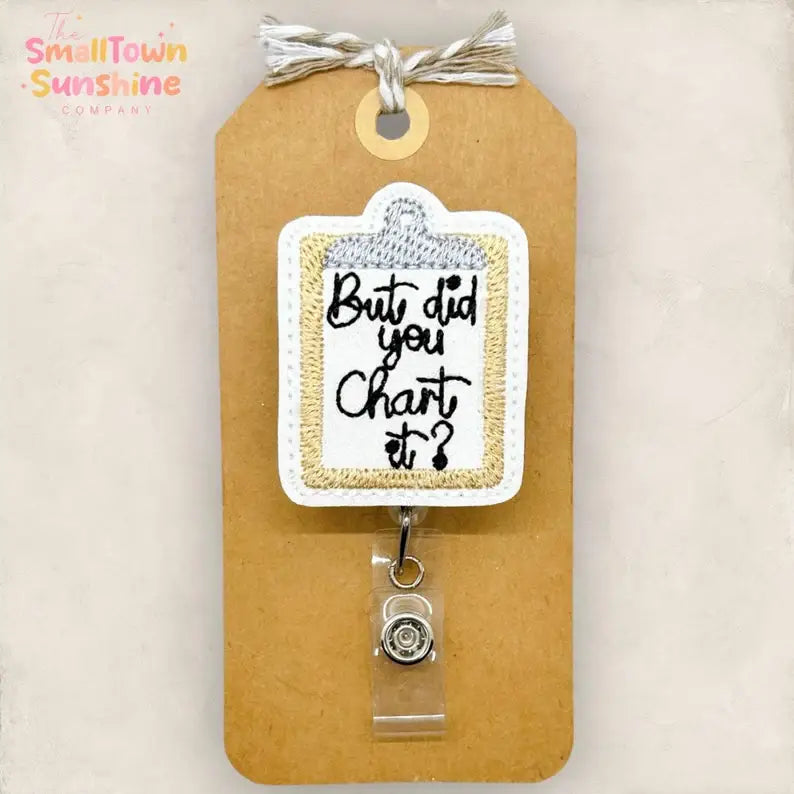 But Did You Chart It Badge Reel: Black / Swivel
