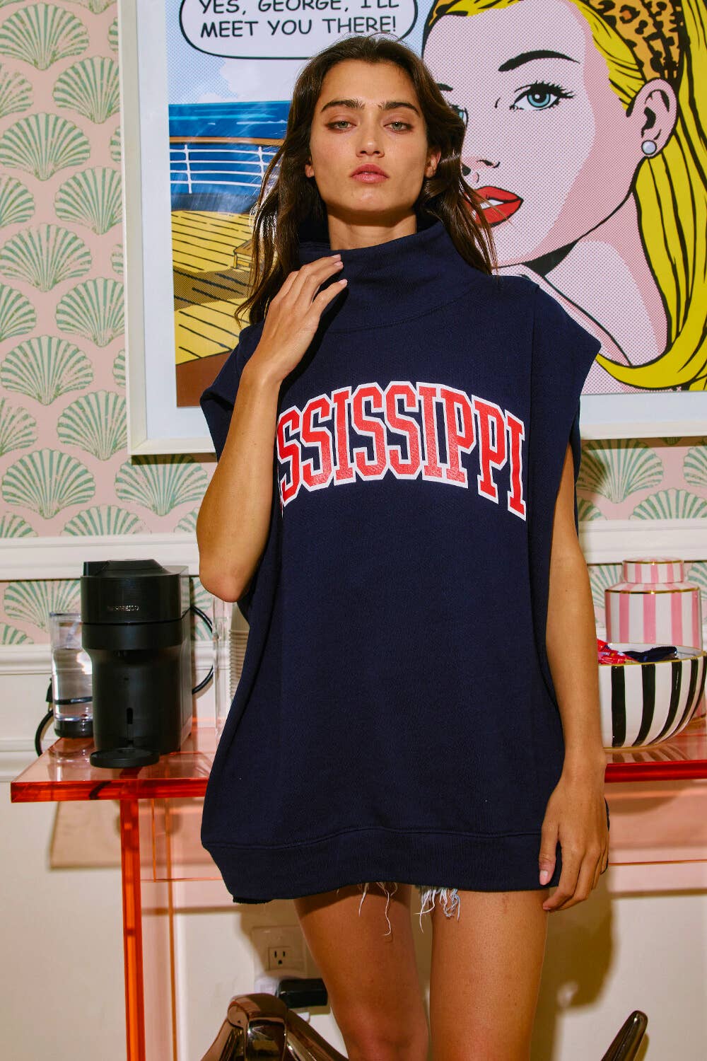 Mississippi Oversized Muscle Top