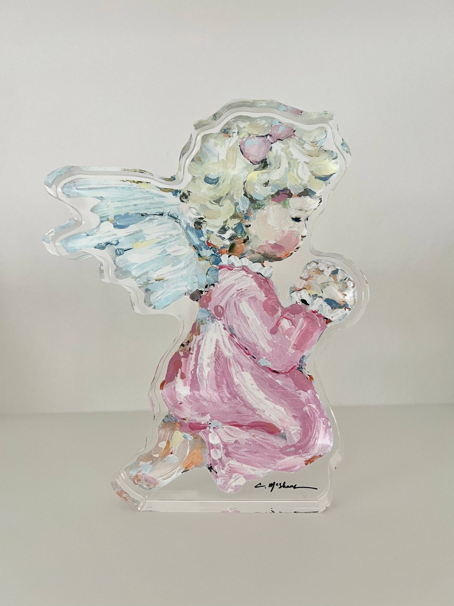 "Tiny Wings I" acrylic shelfie: Small