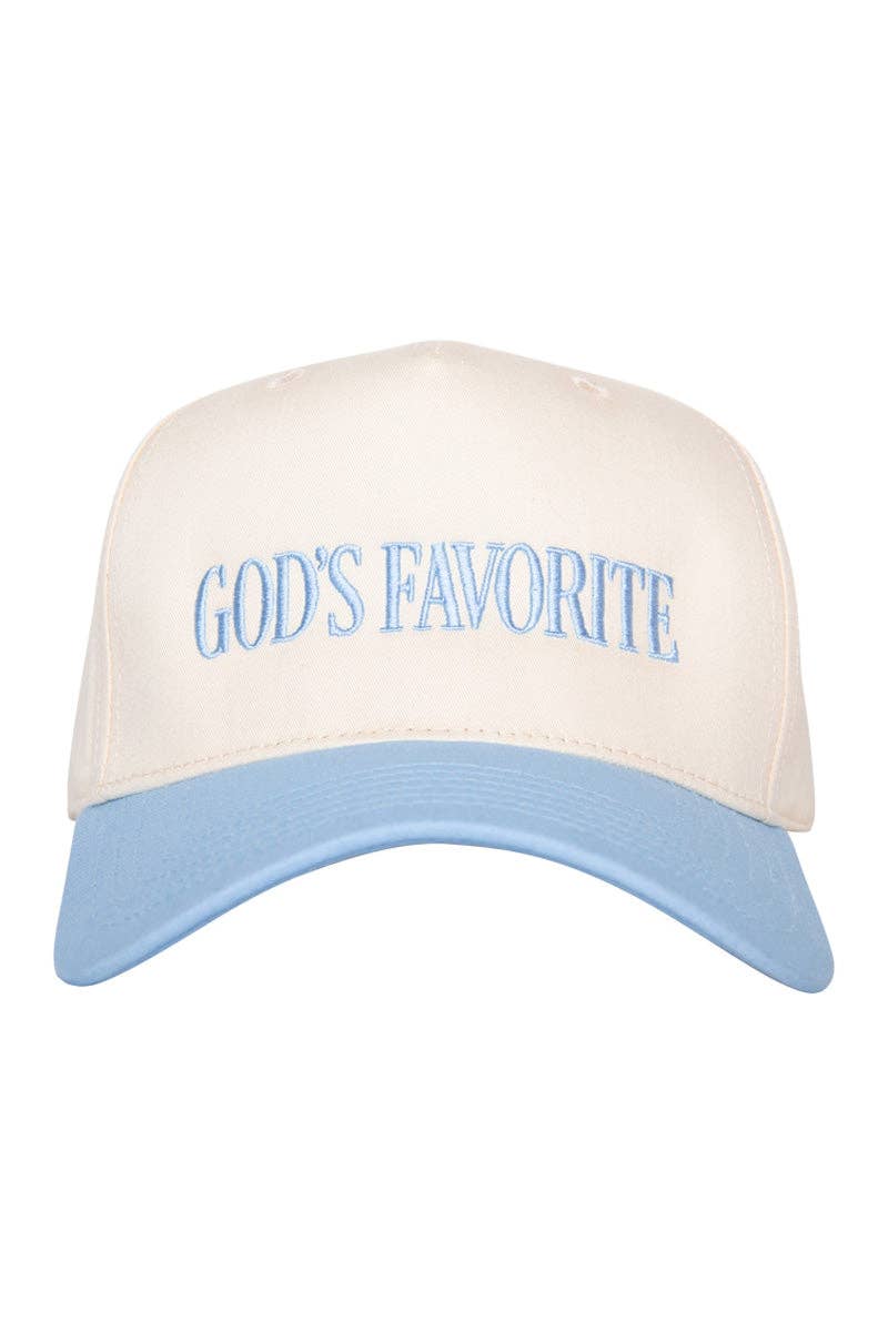 God's Favorite Two-Toned Vintage Hat: Black and Tan