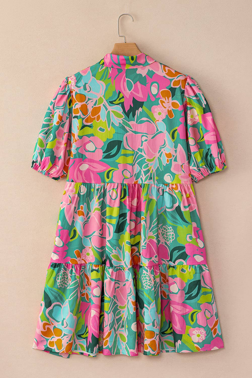 Sassy Floral Printed Collared Dress