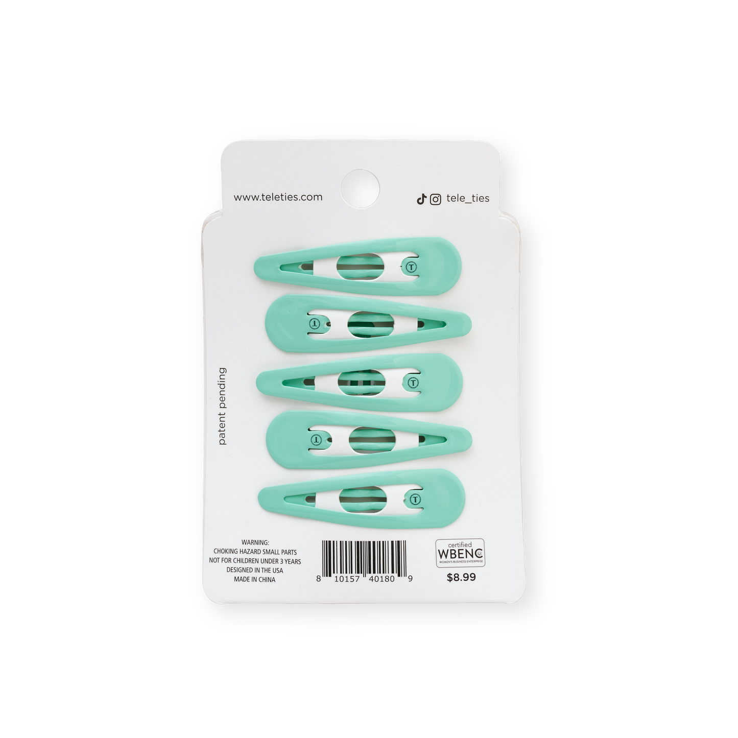 Snap Clip | Totally Turquoise | 6 Count