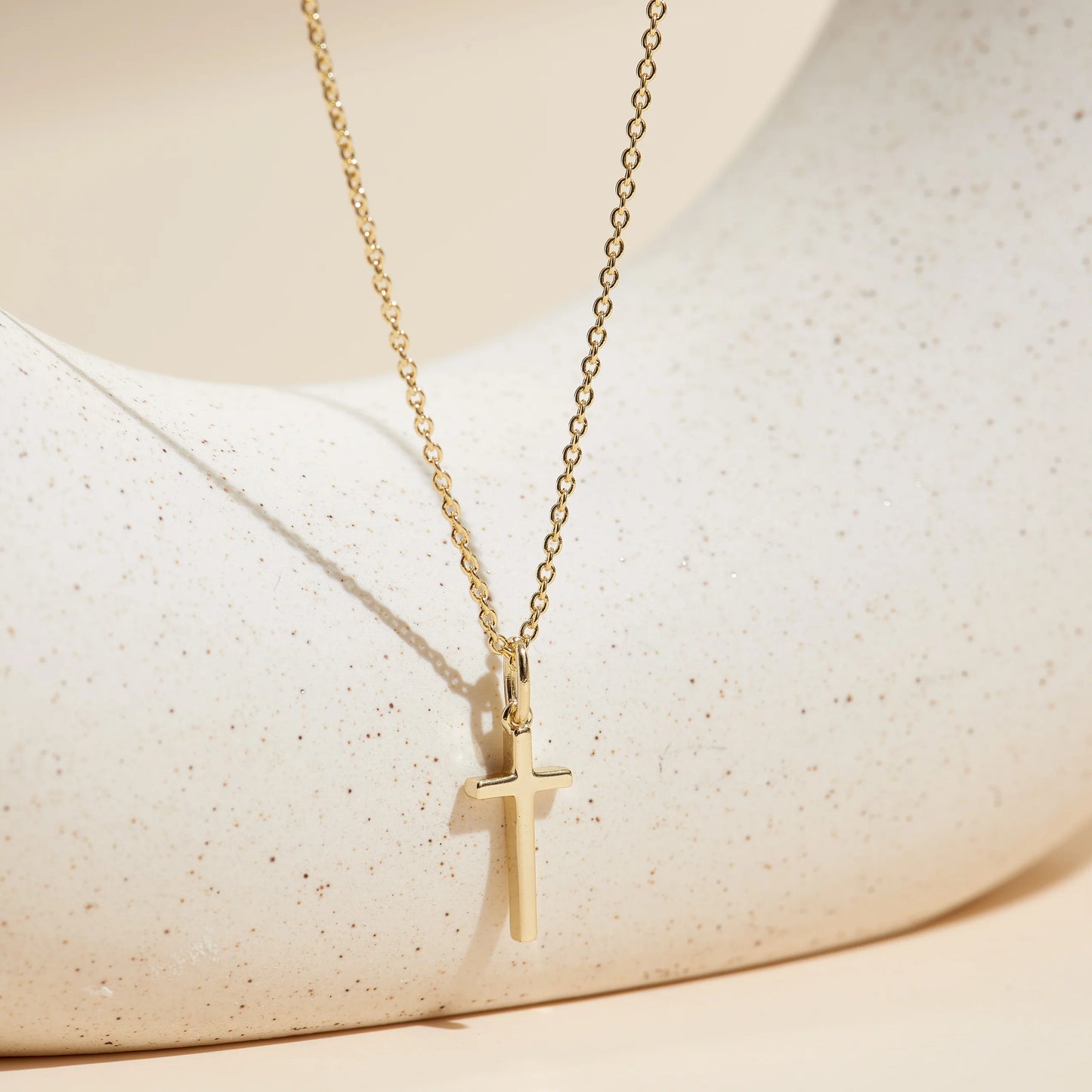 Gold Wish and Wonder Cross Necklace