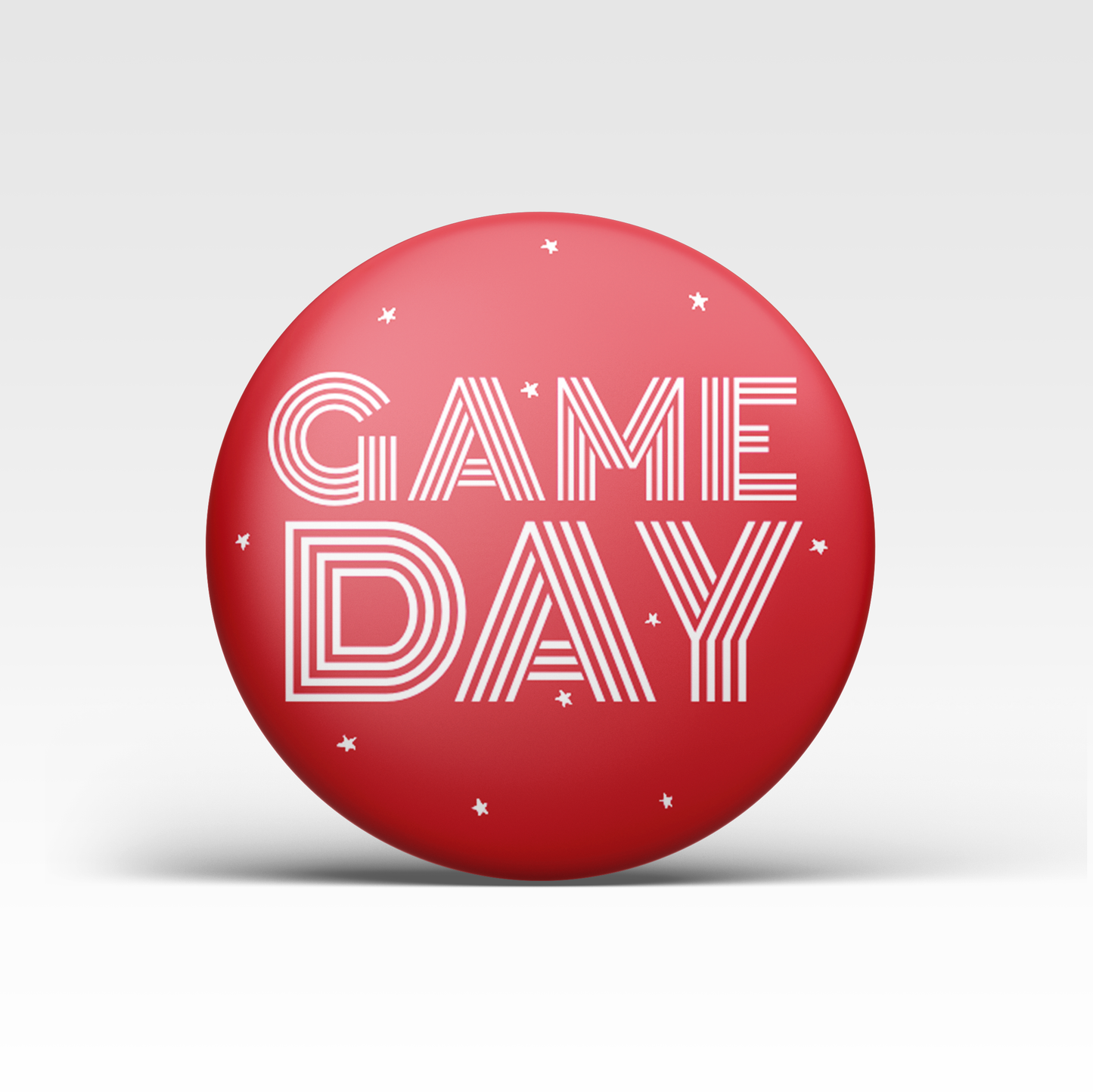 Red Game Day Tailgate: GAME DAY Game Day Pin