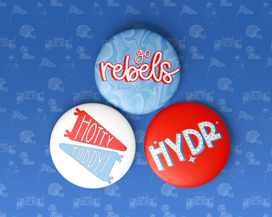 HOTTY TODDY PENNANT FLAG Game Day Pin