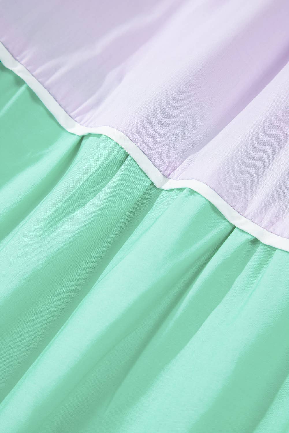 Colorblock Tie Straps Tiered Maxi Dress with Pockets | S-XL