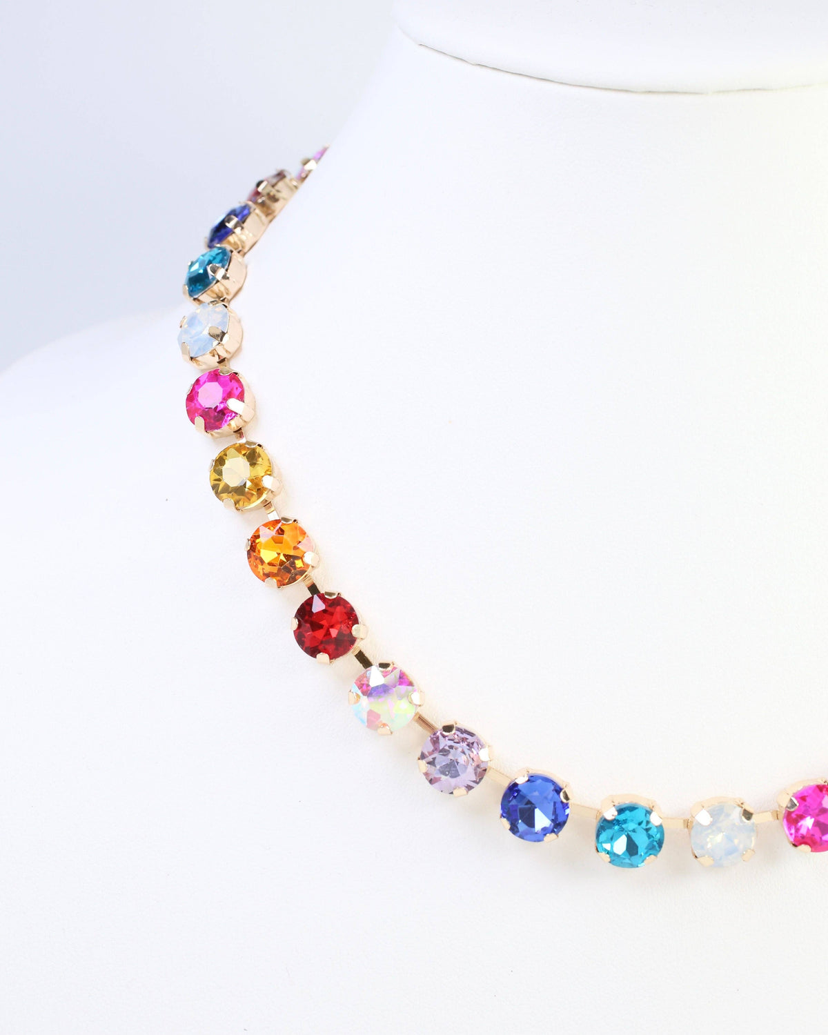 Radcliffe Rhinestone Necklace Light Multi