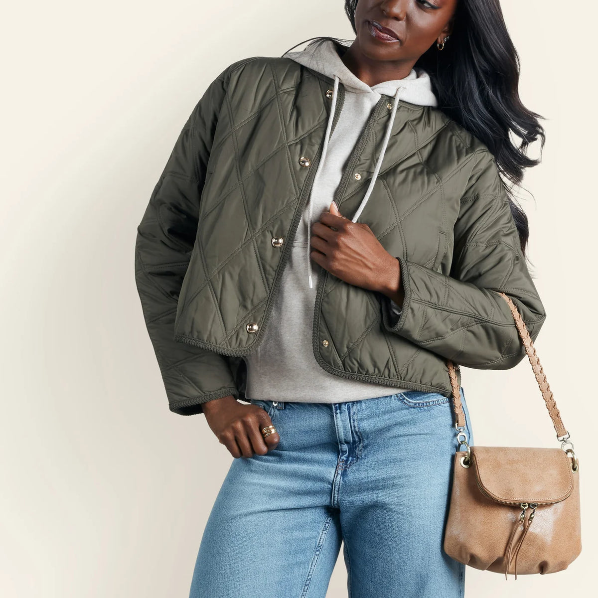 Fern Zip-Flap Crossbody | Buffed Leather | Whiskey