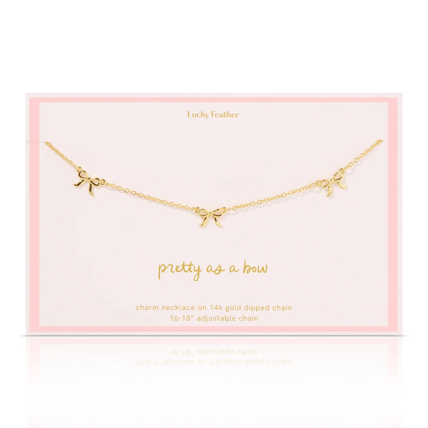 Beautiful Bow Trio Necklace