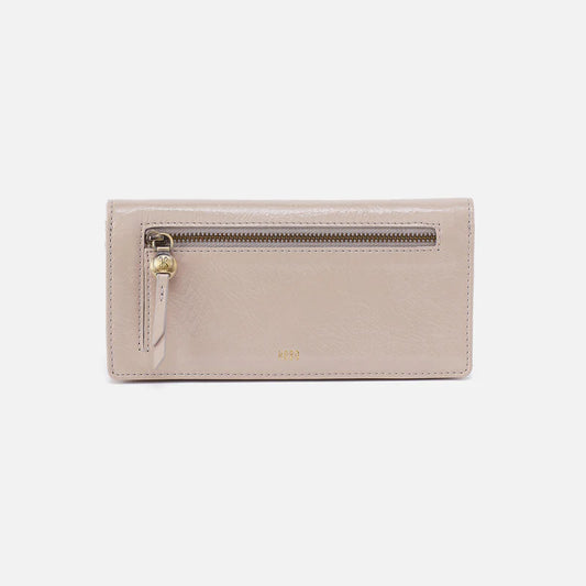 Hutton Large Wallet - Gloss Leather | Stone Gloss