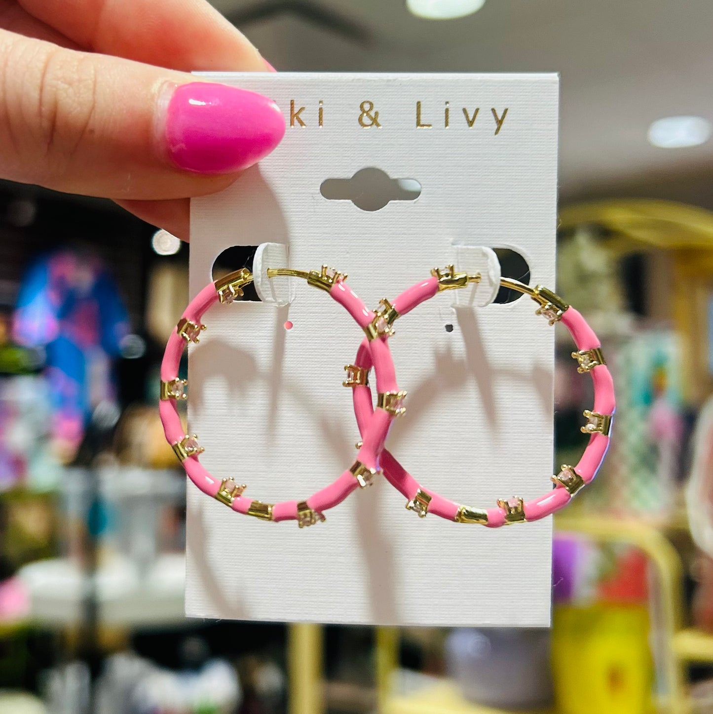 Color Enamel Hoops