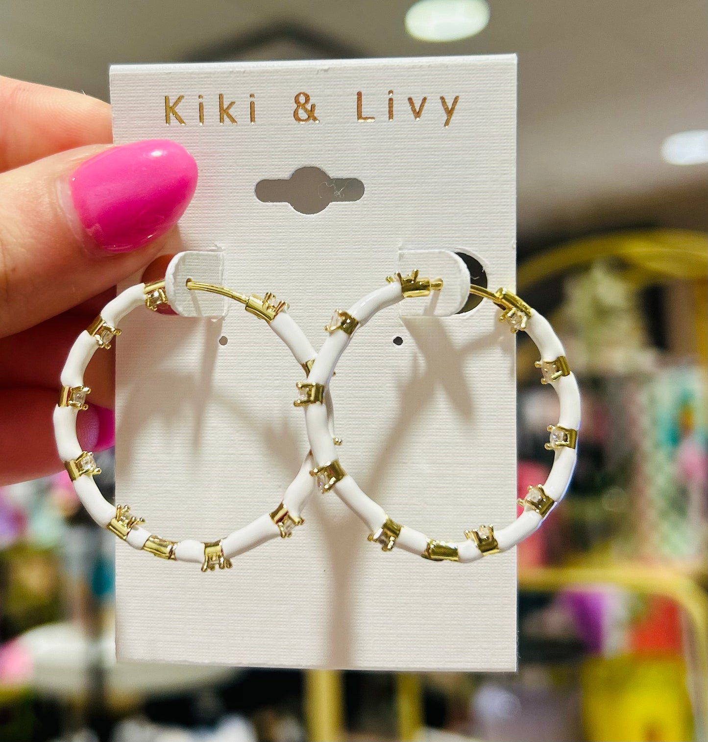 Color Enamel Hoops