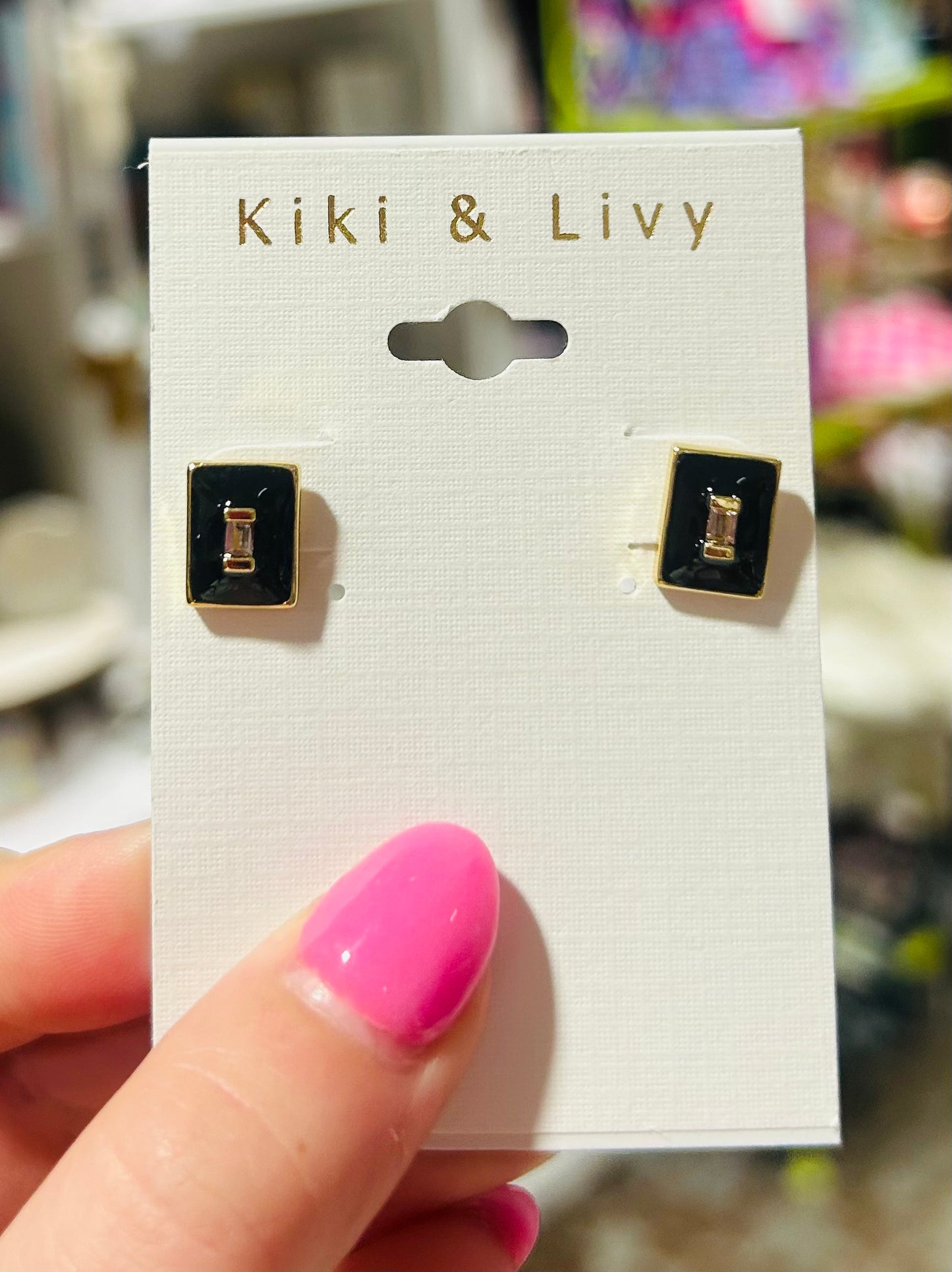 Color Enamel Studs 3 Colors