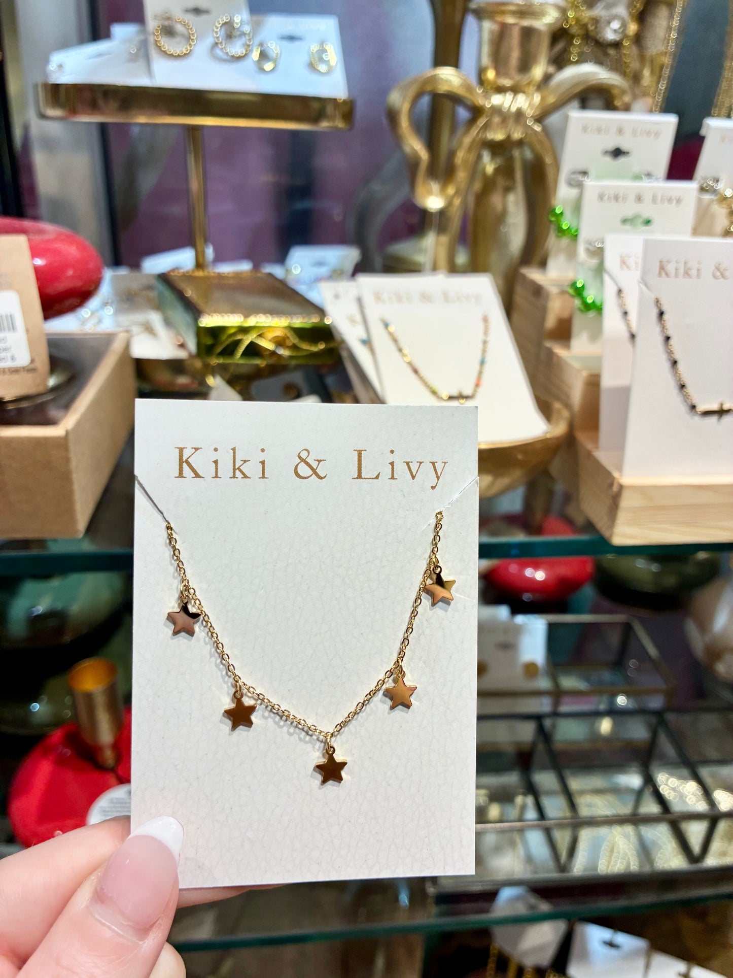 Multiple Star Thread Necklace