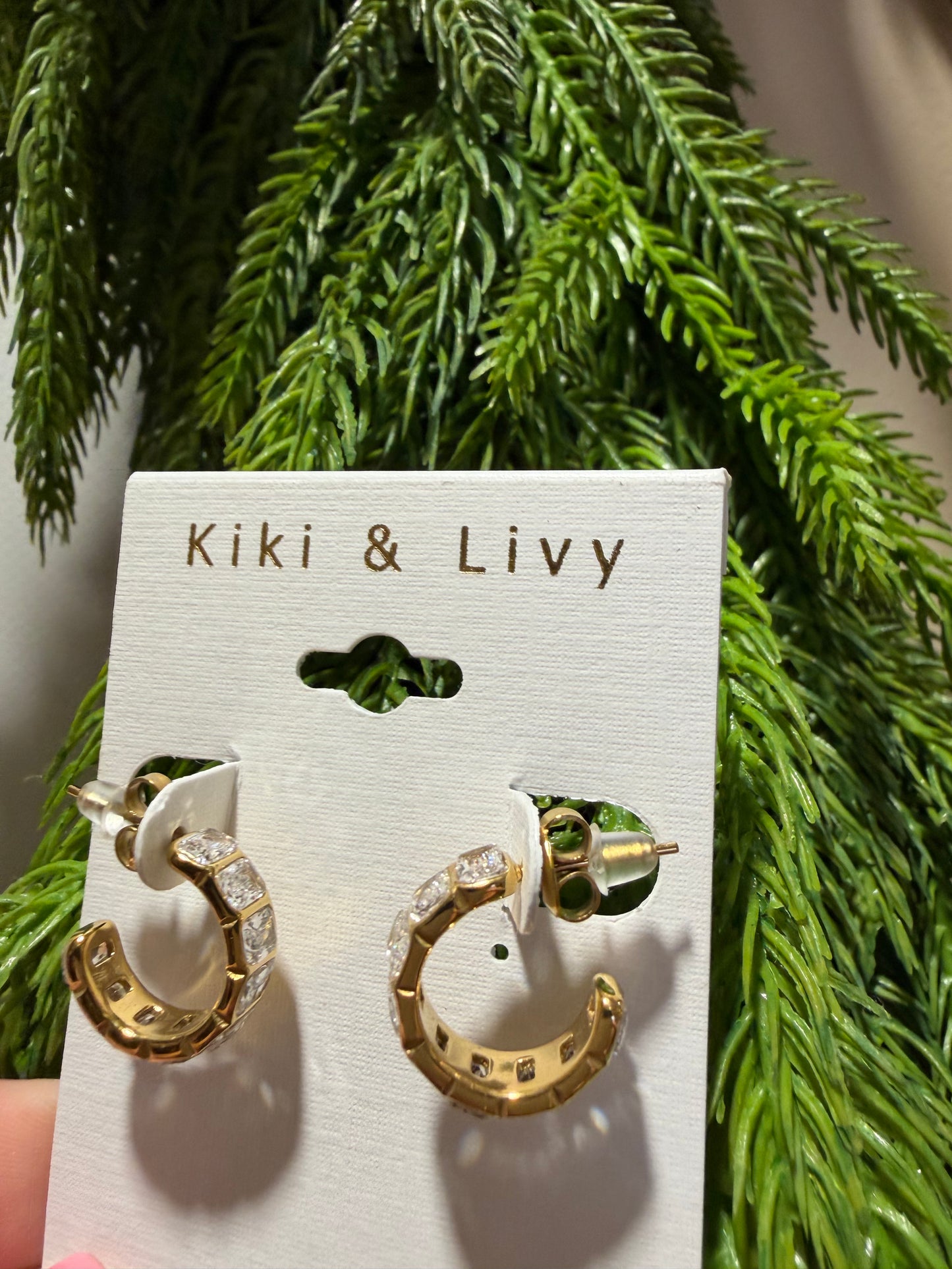Gold Ball Hoops