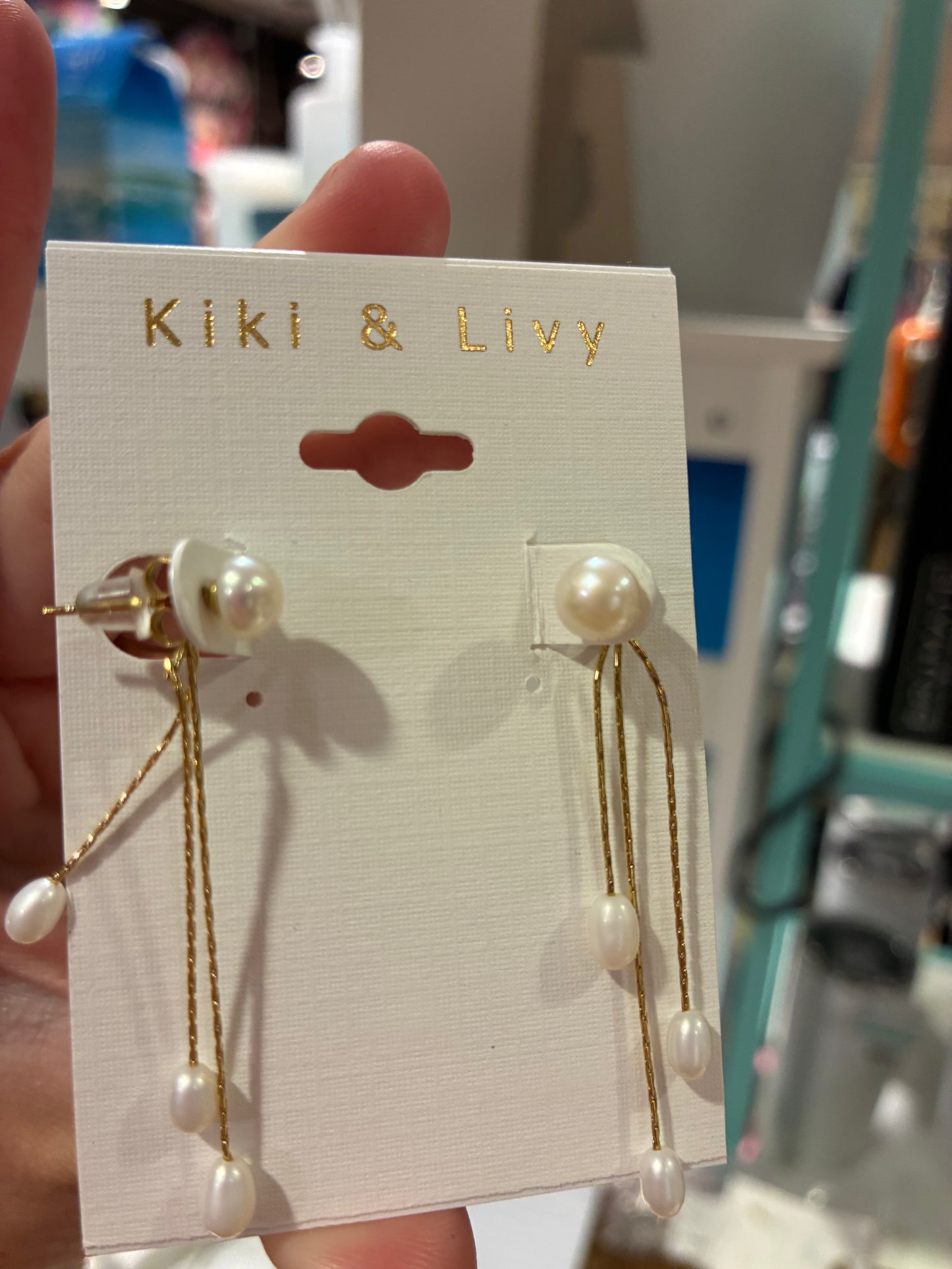 Pearl Back Drop Dangle