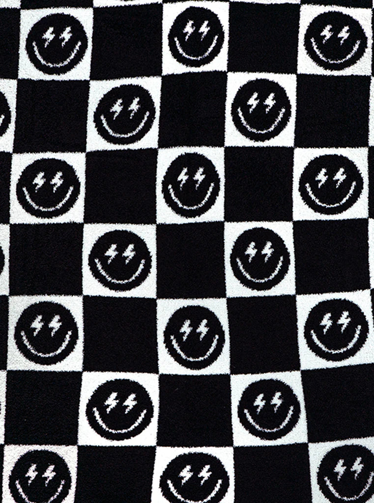 Black Bolt Smile Blanket