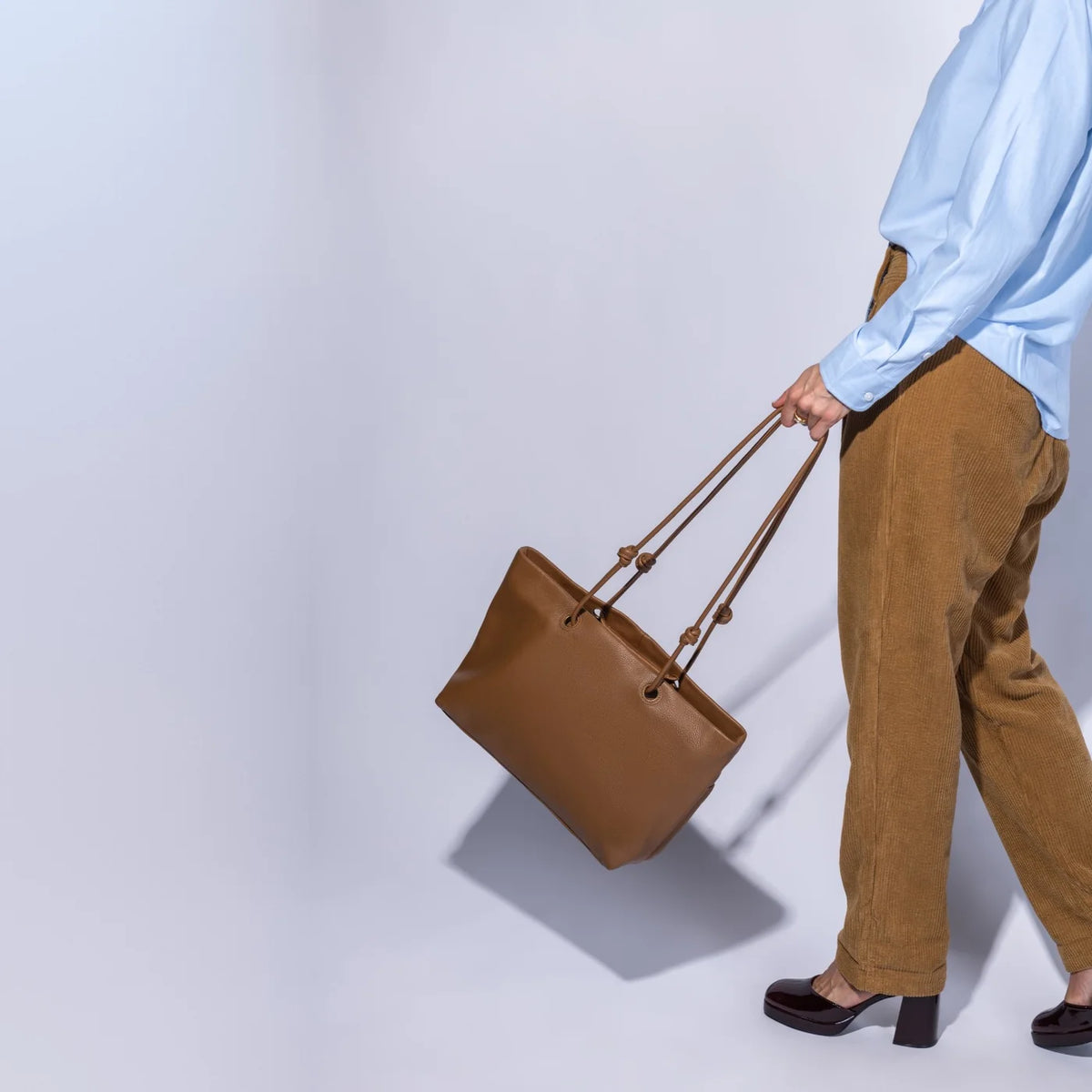 Studio Softie Tote | Pebbled Leather | Timber Brown