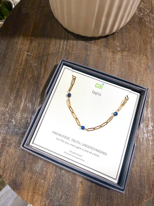 Gold Paperclip Link Necklace