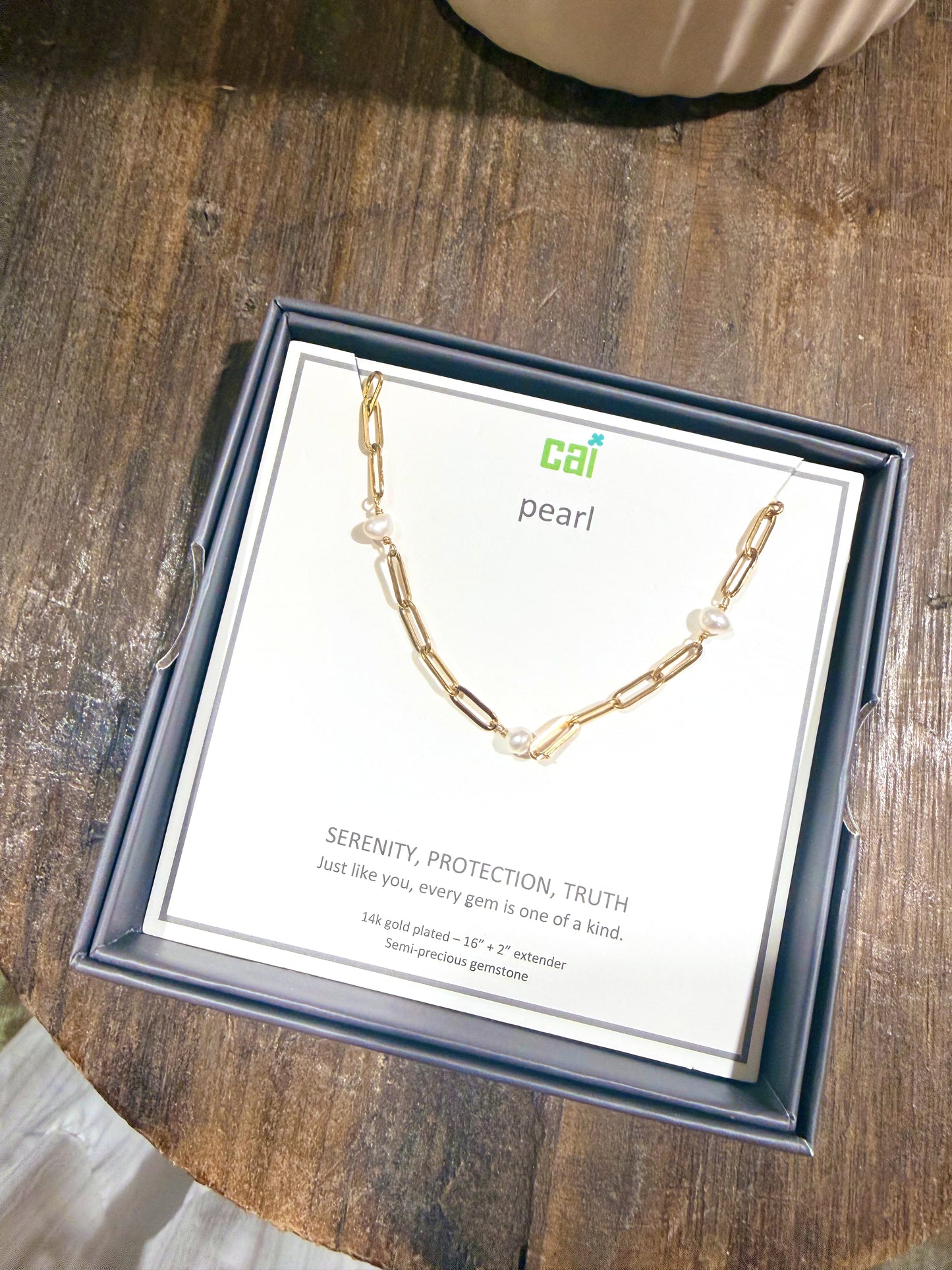 Gold Paperclip Link Necklace