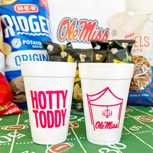 Foam Cup 10 Pack {Ole Miss - U of Mississippi Hotty Toddy}
