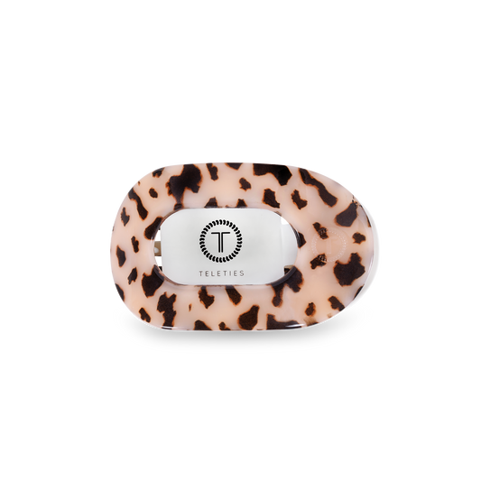 Round Flat Hair Clip | Blonde Tortoise