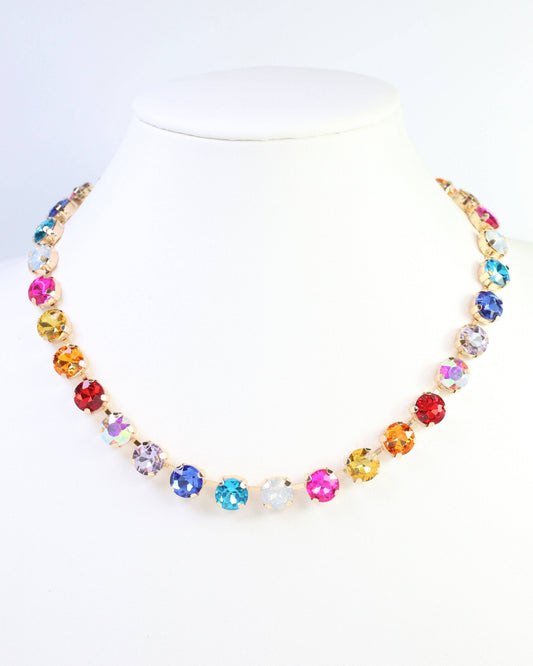 Radcliffe Rhinestone Necklace Light Multi