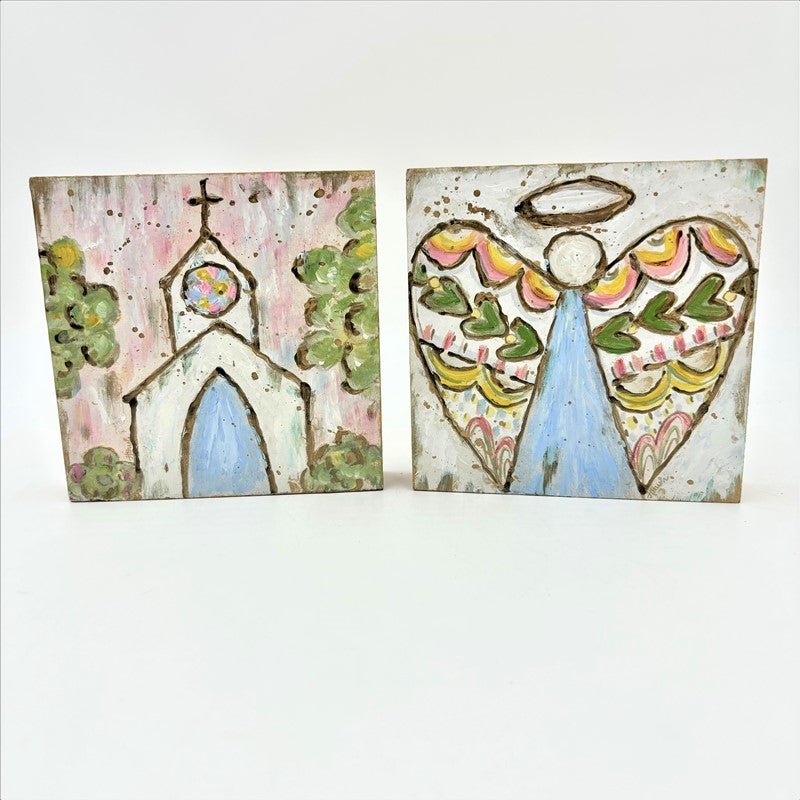 Table Sign Church and Angel