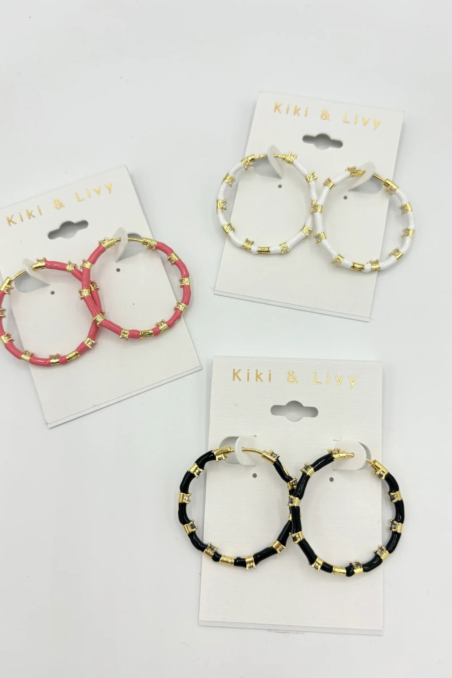 Color Enamel Hoops