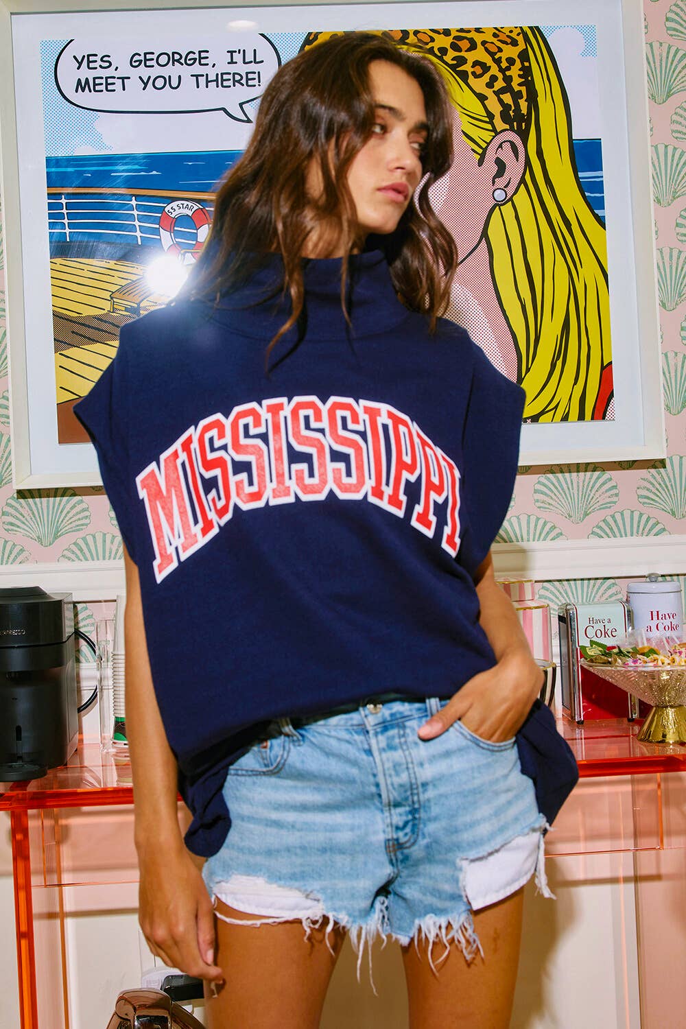 Mississippi Oversized Muscle Top