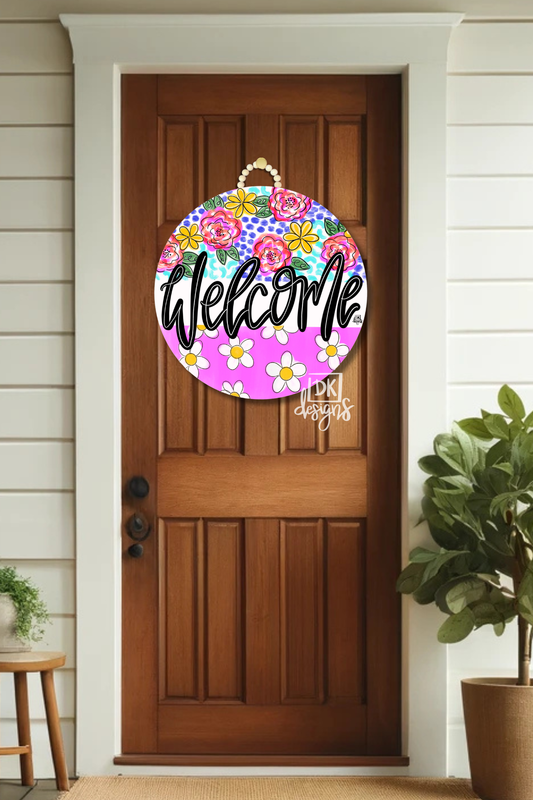 DK Blues Line Large Hanger: Welcome