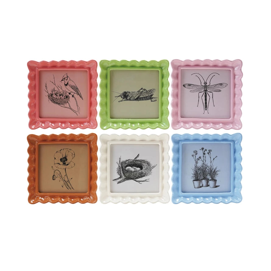 Square Resin Ruffled Photo Frame