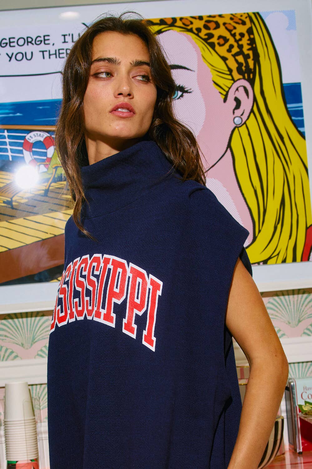 Mississippi Oversized Muscle Top