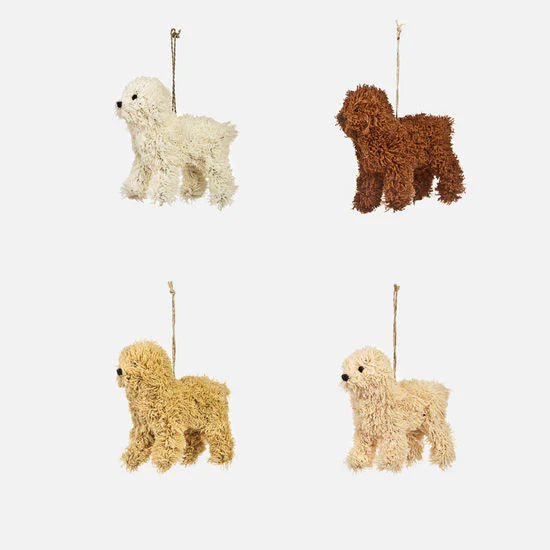 Furry Poodle Ornament