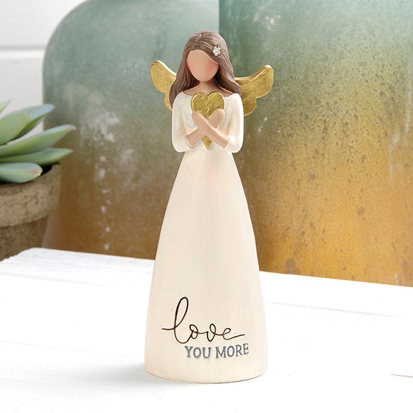 "Love You More" Angel with Heart