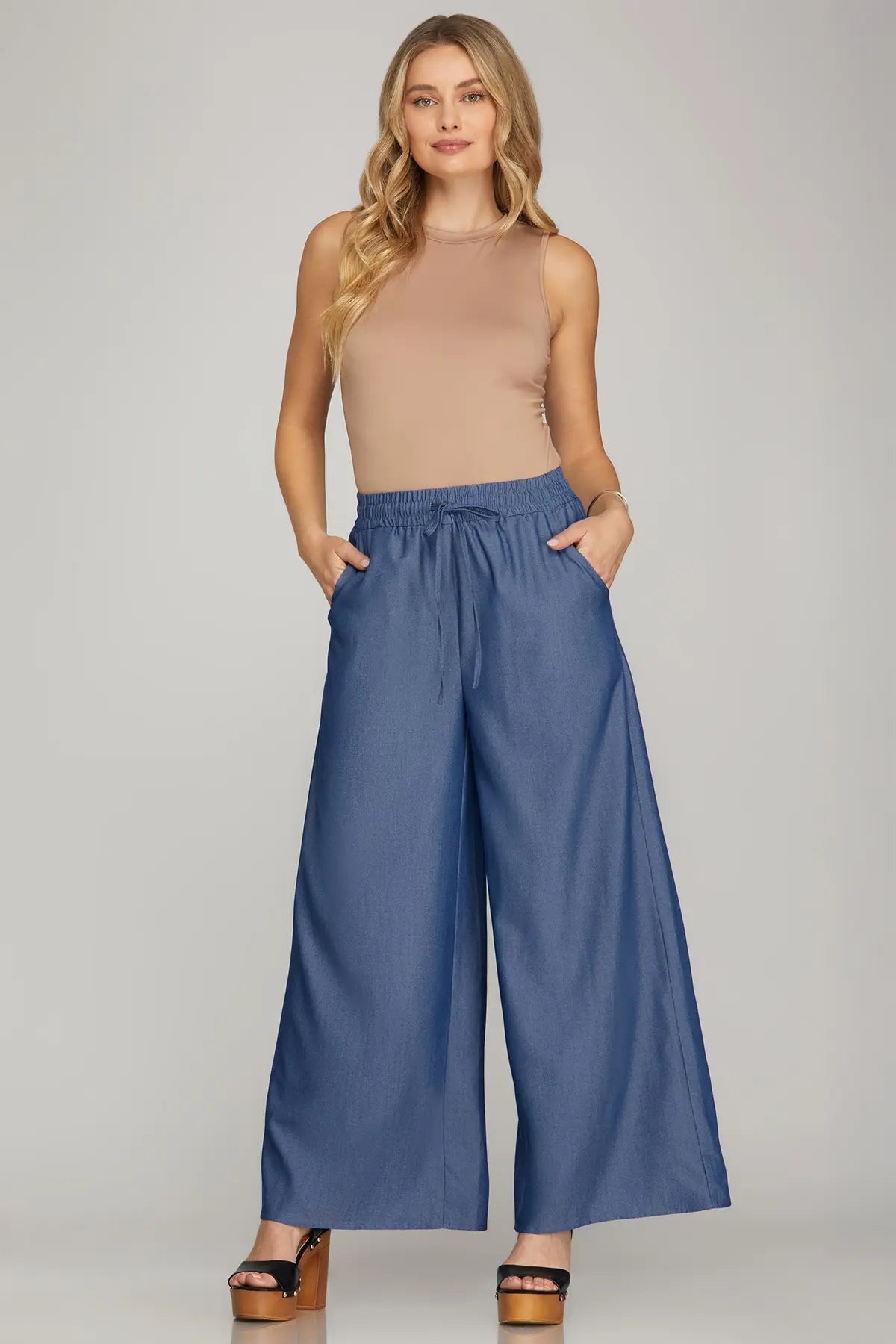 Wide Leg Opening Pants