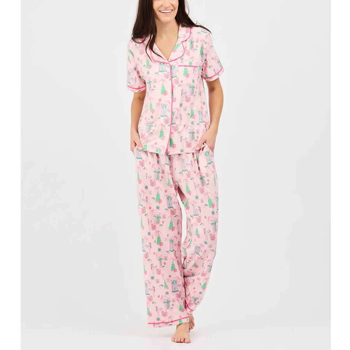 Charolette Kids PJs Christmas Cottage