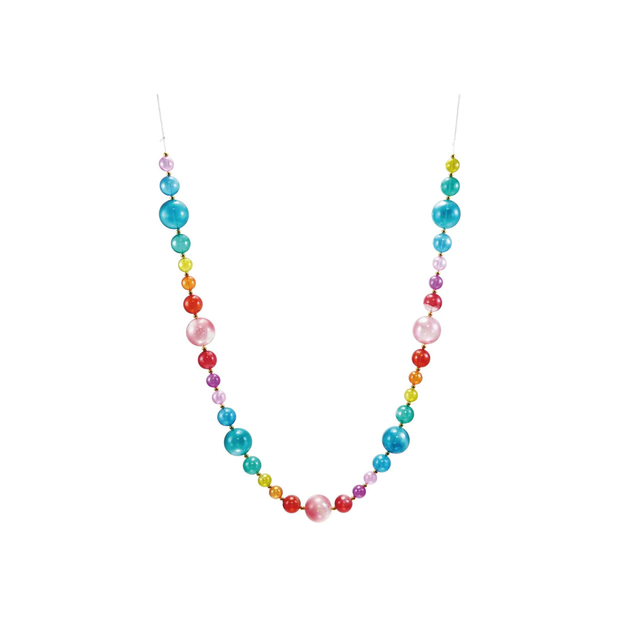 72" Plastic Ball Garland Multi Color