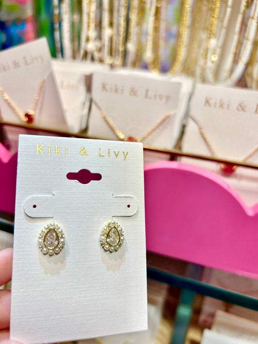 Pearl Stone Studs