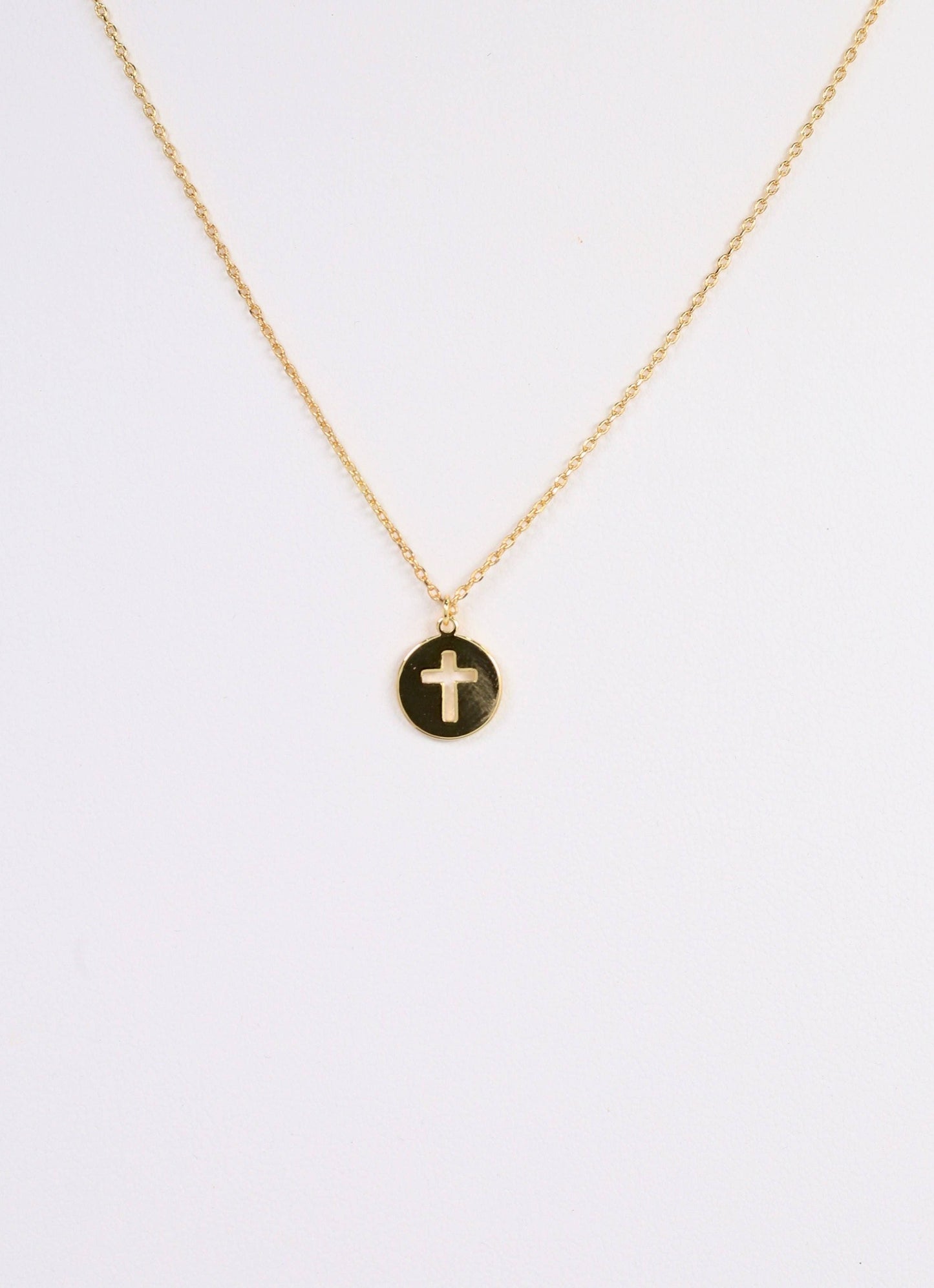 Wylie Cross Necklace GOLD