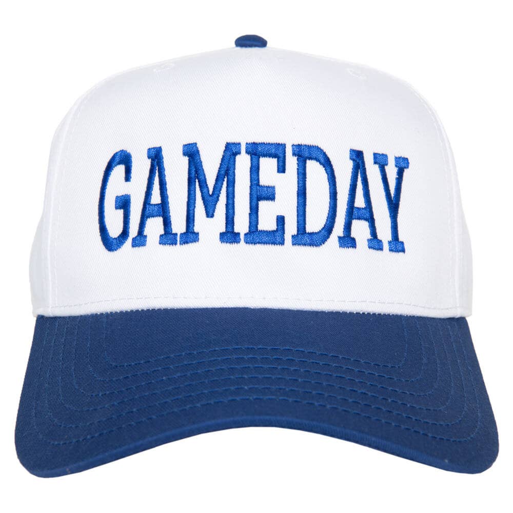 GAMEDAY  Two-Toned Vintage Hat: Navy and White