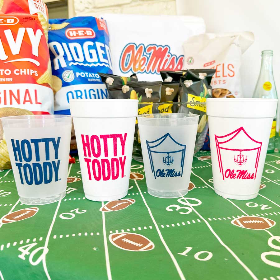 Foam Cup 10 Pack {Ole Miss - U of Mississippi Hotty Toddy}