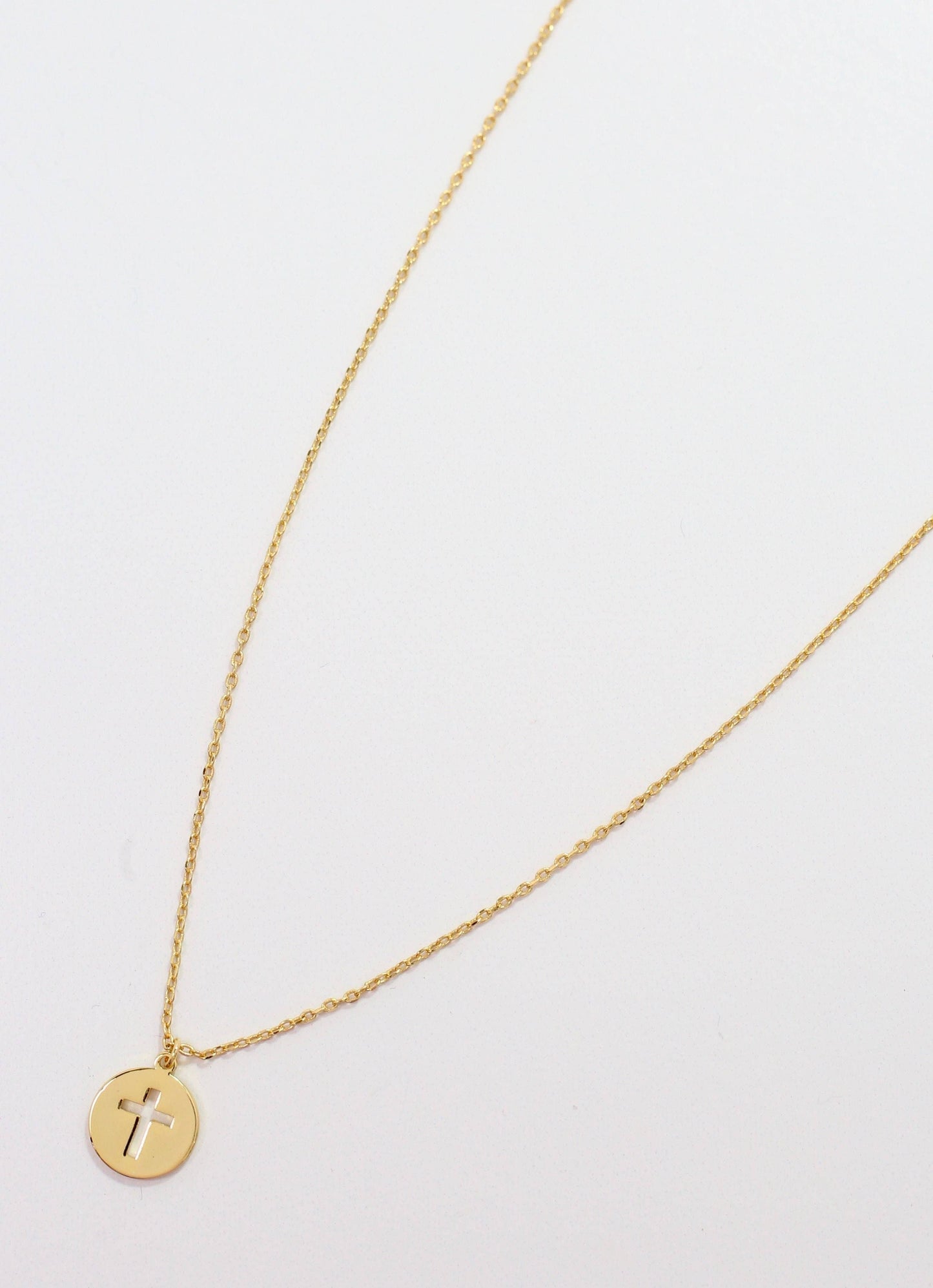 Wylie Cross Necklace GOLD