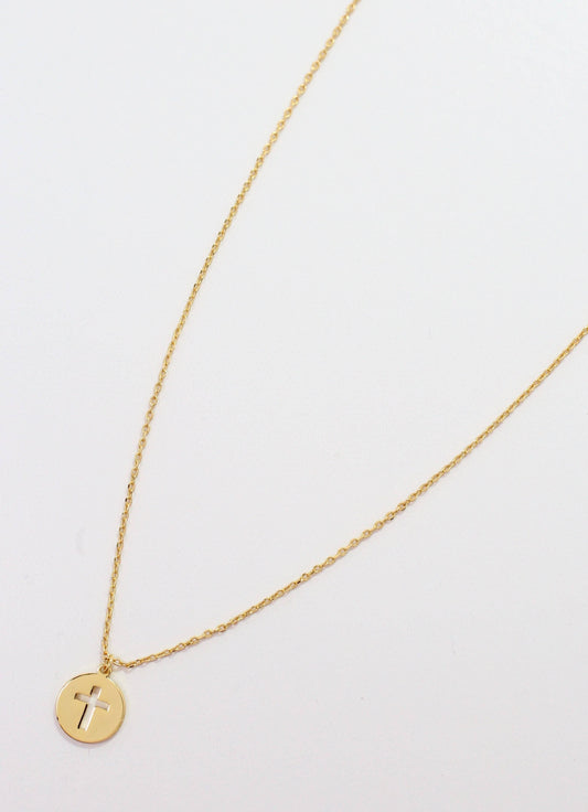 Wylie Cross Necklace GOLD