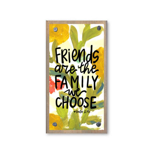 Friends are Family Driftwood Happy Block