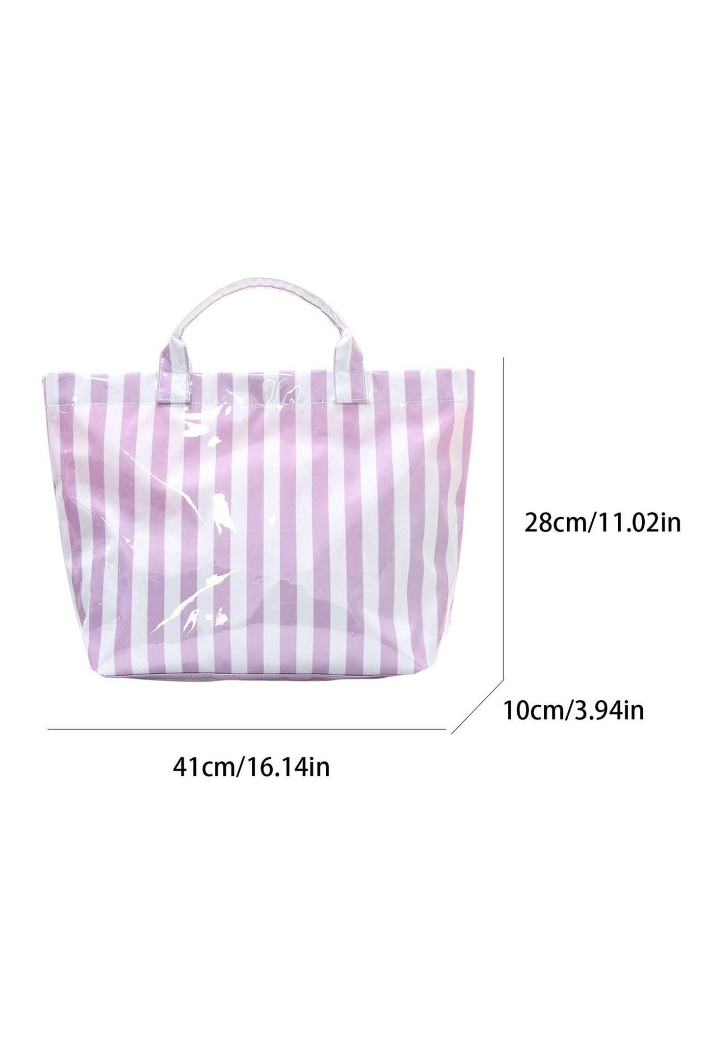 LDC Glossy Striped Tote One Size