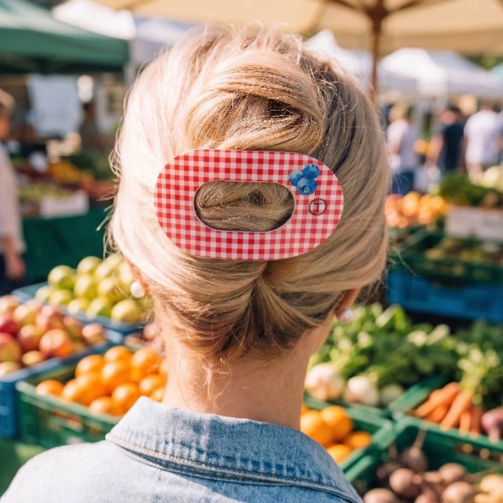 Flat Round Hair Clip | Blueberry Farms