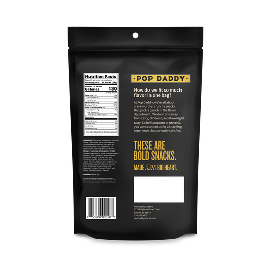 Seasoned Pretzels - 7.5oz - Yellow Mustard